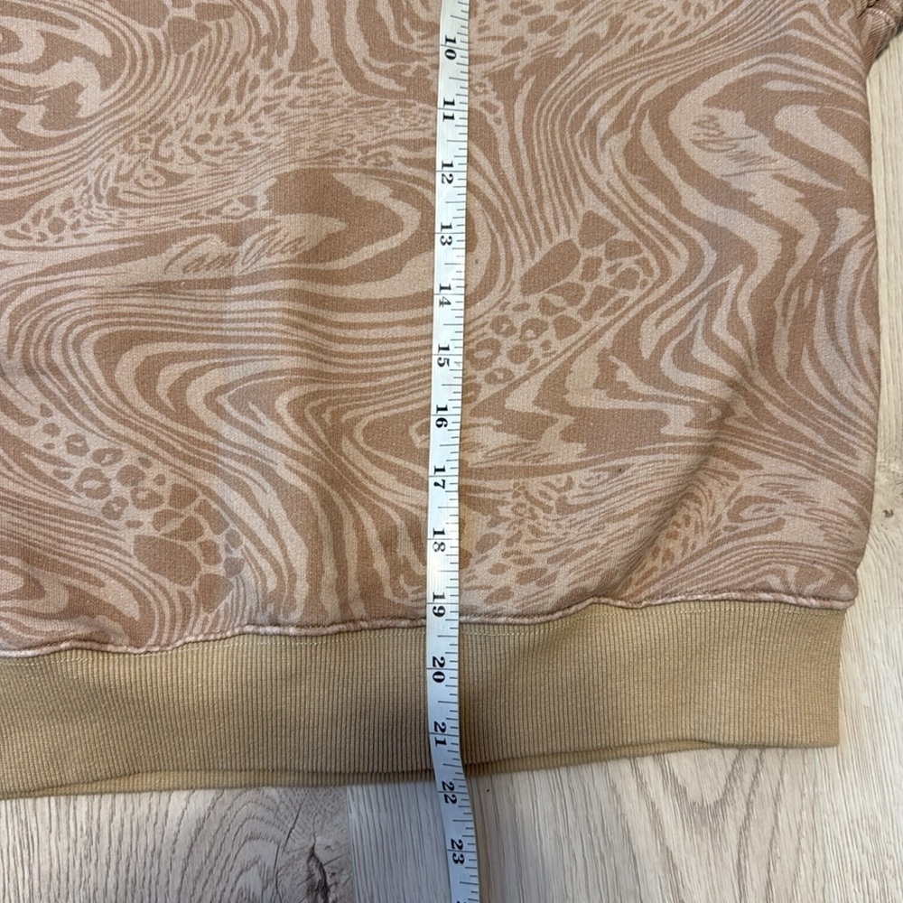 I.AM.GIA Women’s Tan Patterned Sweatshirt Crewneck Size XS Oversized - Picture 7 of 7